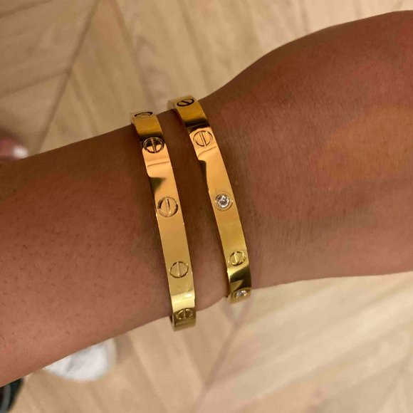 Beautiful 14k Gold Filled & Stainless Steel- Size 18 6mm - Picture 4 of 13